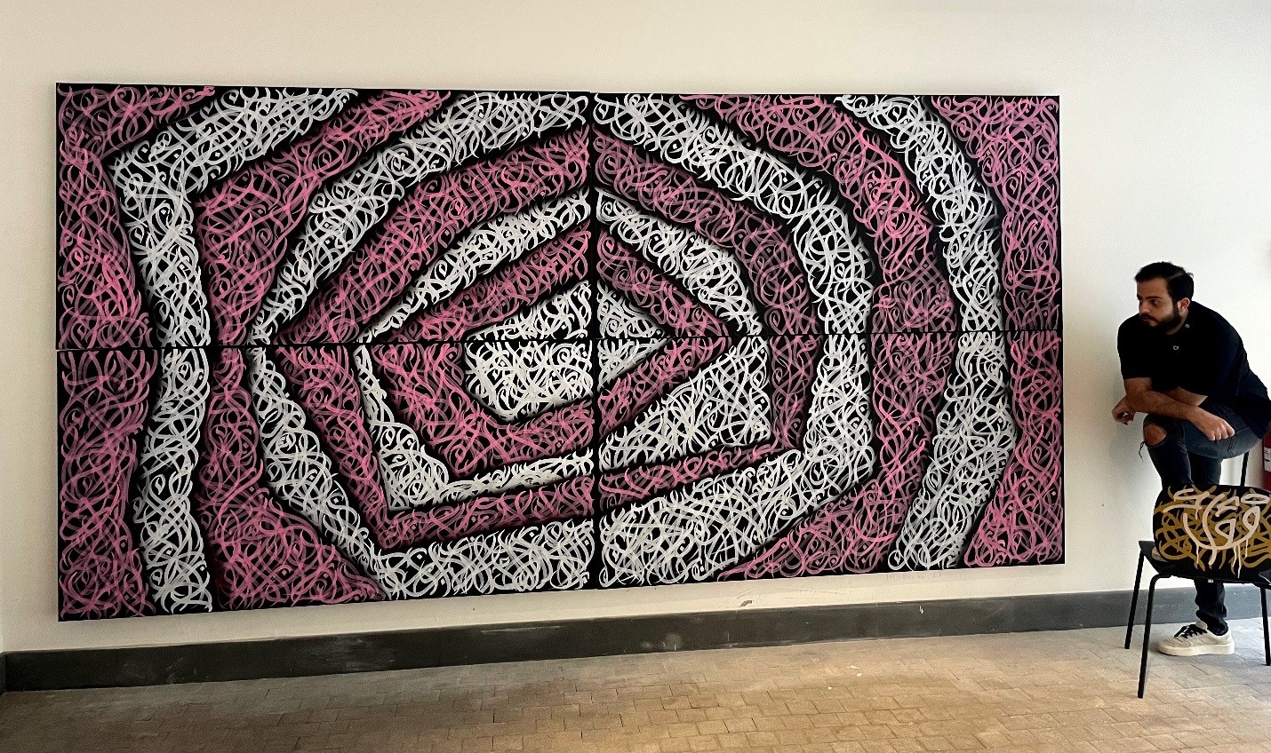 3D calligraphy for the first time at ‘DIFC Art Nights’
