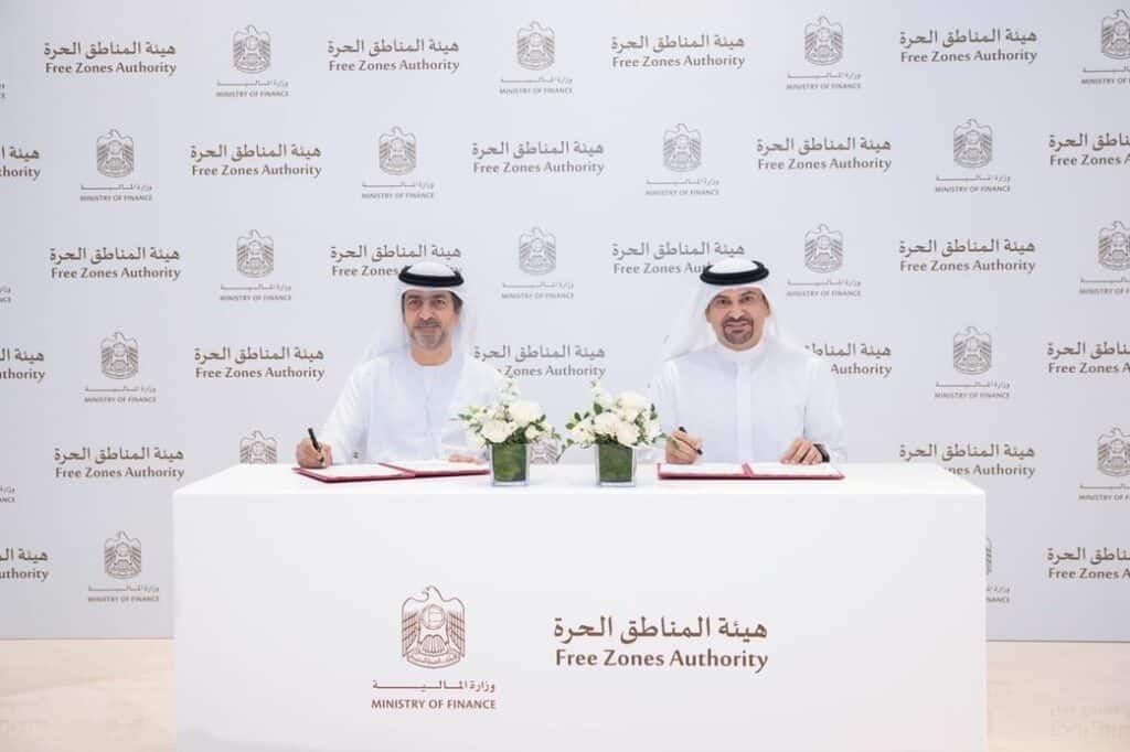 Ministry of Finance signs MoC with Ajman Free Zones to enhance tax information exchange services