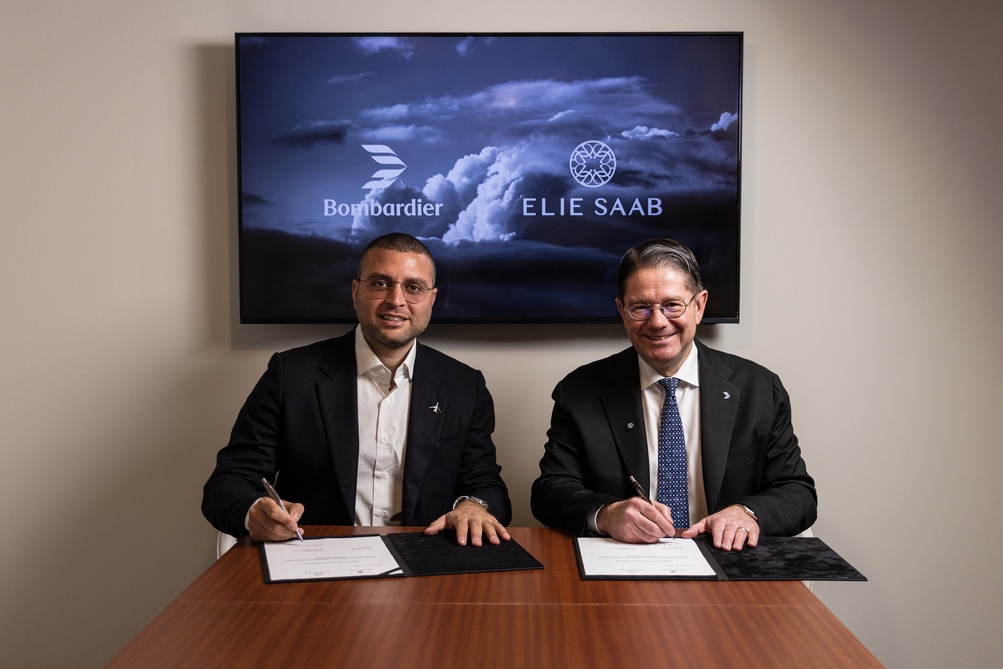 This marks Bombardier’s first-ever design collaboration with a luxury fashion house such as ELIE SAAB