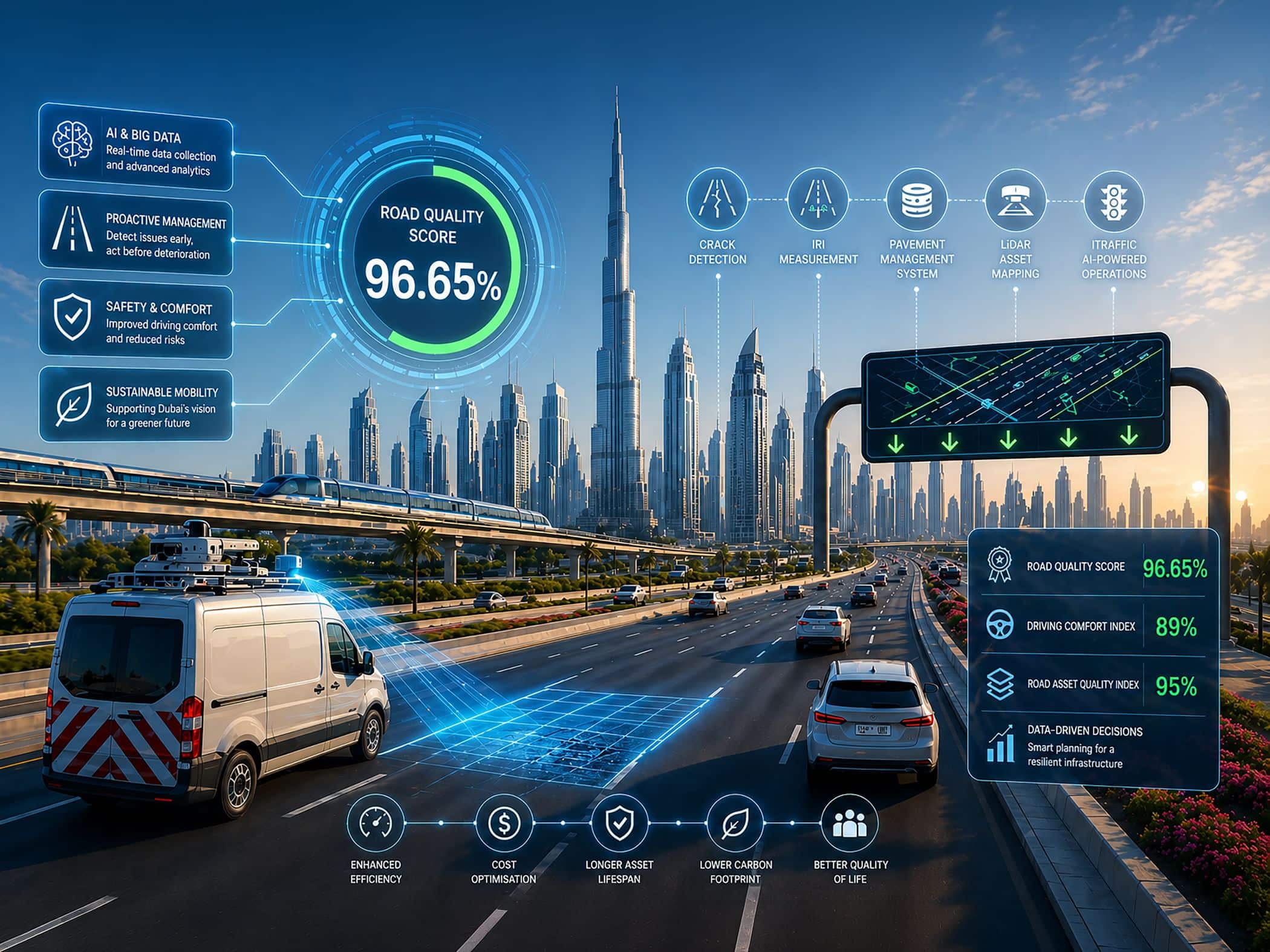 Proactive Smart Initiatives Strengthen Dubai’s Global Leadership in Road Quality and Sustainable Mobility