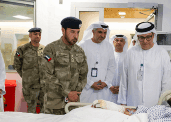 Head of the Abu Dhabi Emergencies, Crises and Disasters Management Team Visits Those Affected by the Iranian Attacks to Reinforce Public Confidence
