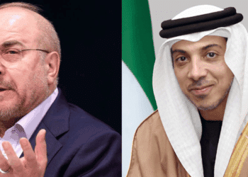 Mansour bin Zayed, Iranian Parliament Speaker Hold Phone Talks on Regional De-escalation