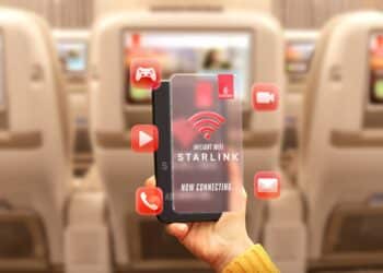 Emirates Completes First Installation Of “Starlink” Wi-Fi System On Its Airbus A380 Aircraft