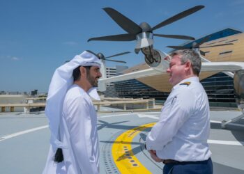 Hamdan Bin Mohammed Inspects Newly Completed Air Taxi Station Near Dubai International Airport