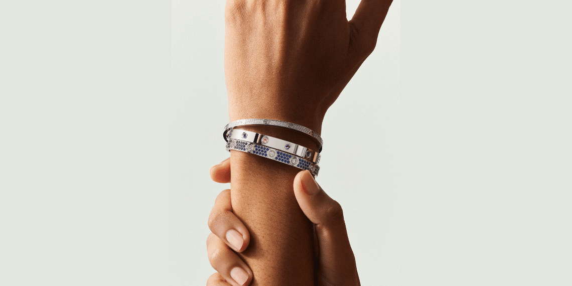 Cartier LOVE Bracelet Shines with Colour