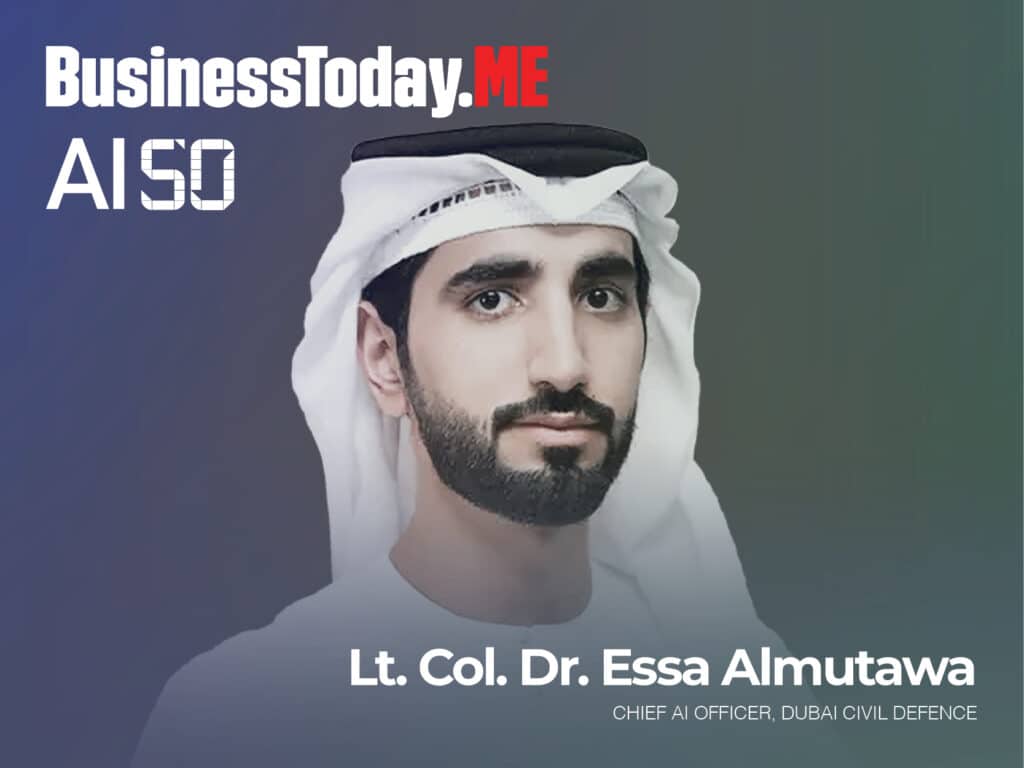 As Chief AI Officer at Dubai Civil Defence, Lt. Col. Dr. Essa Almutawa has established a strategic framework for AI integration across one of the UAE's most critical public safety organisations, fostering a culture that prioritises and accelerates AI adoption throughout the institution. His work sits at the intersection of technology and public safety, an increasingly important frontier for AI deployment in the region.
