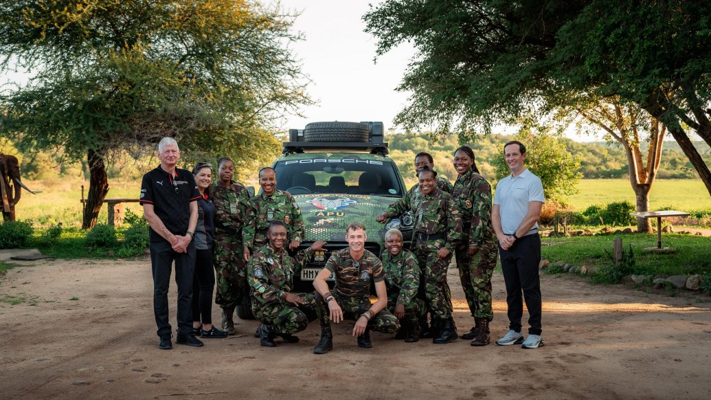 Porsche South Africa Donates Cayenne to The Black Mambas Project to Protect Rhinos