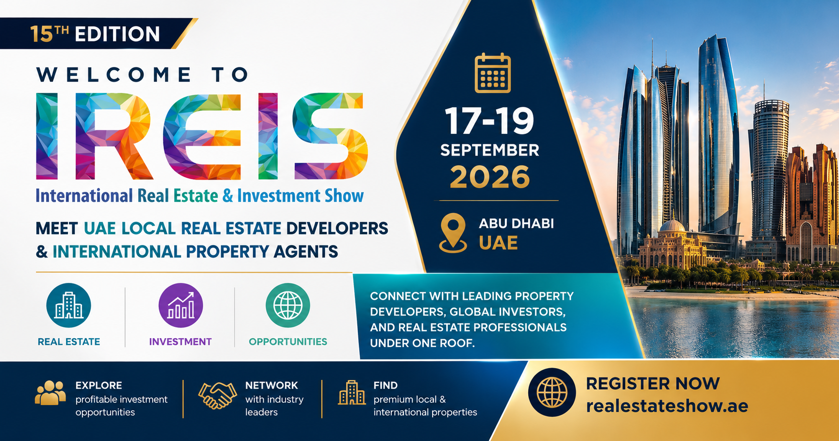 Abu Dhabi to Host IREIS 2026 in September to Drive Real Estate Sector Growth
