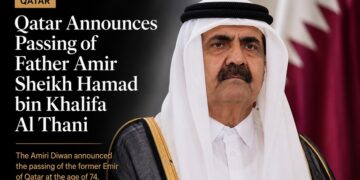Qatar Announces Passing of Father Amir Sheikh Hamad bin Khalifa Al Thani